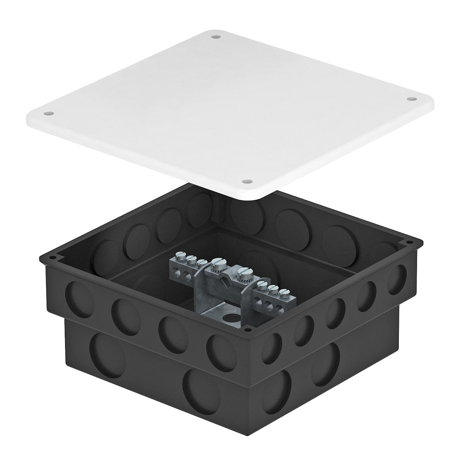 Barra equipotencial em caixa para encastrar 50x5mm Latão