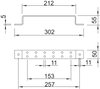 Placa de terra para 4 cabos 302mm Aço inoxidável A4 1.4571