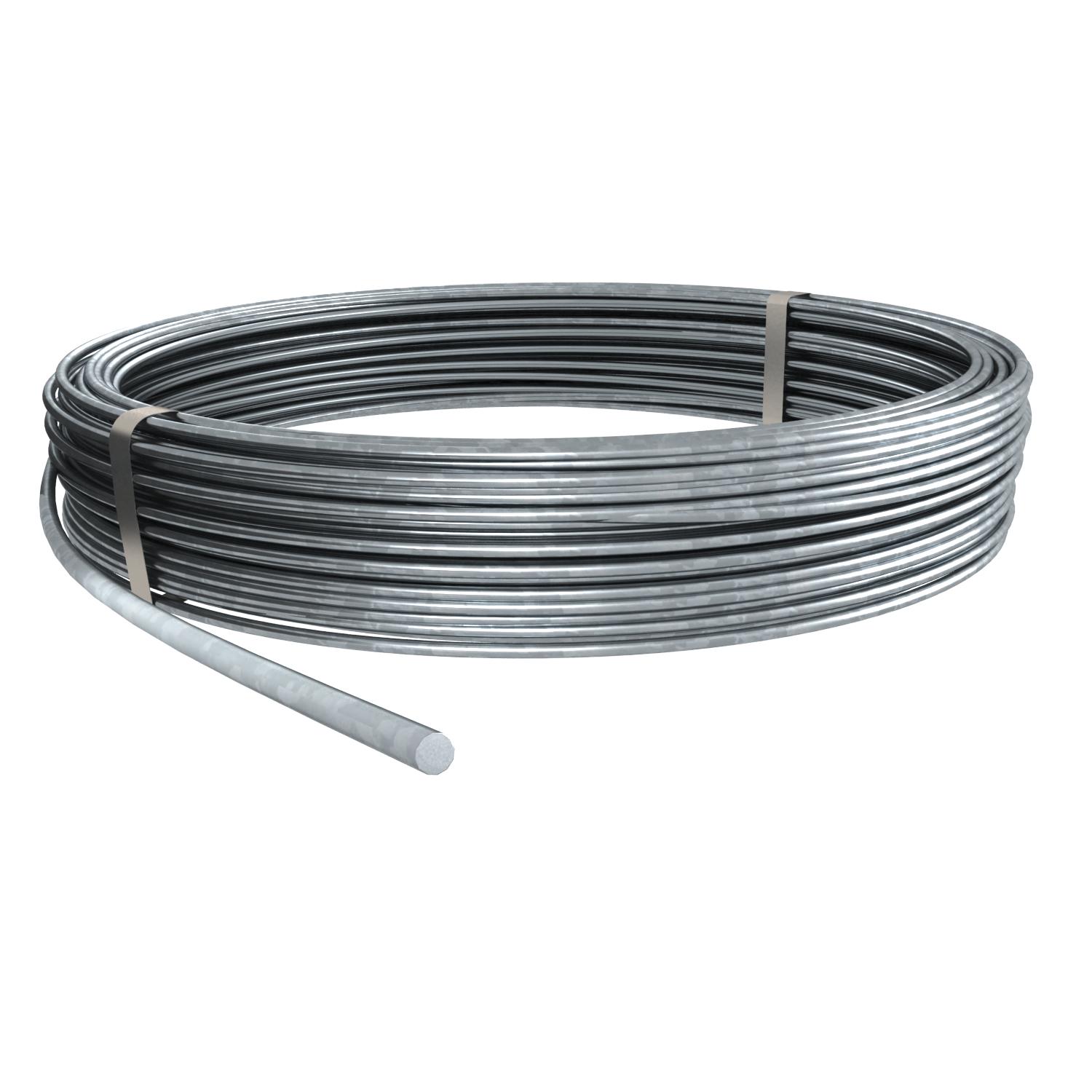 Cabo de terras Rolo 125m 8mm Aço Galvanizado por imersão a quente após maquinação