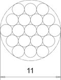 Cabo de cobre 19x2,1mm Cobre zincado