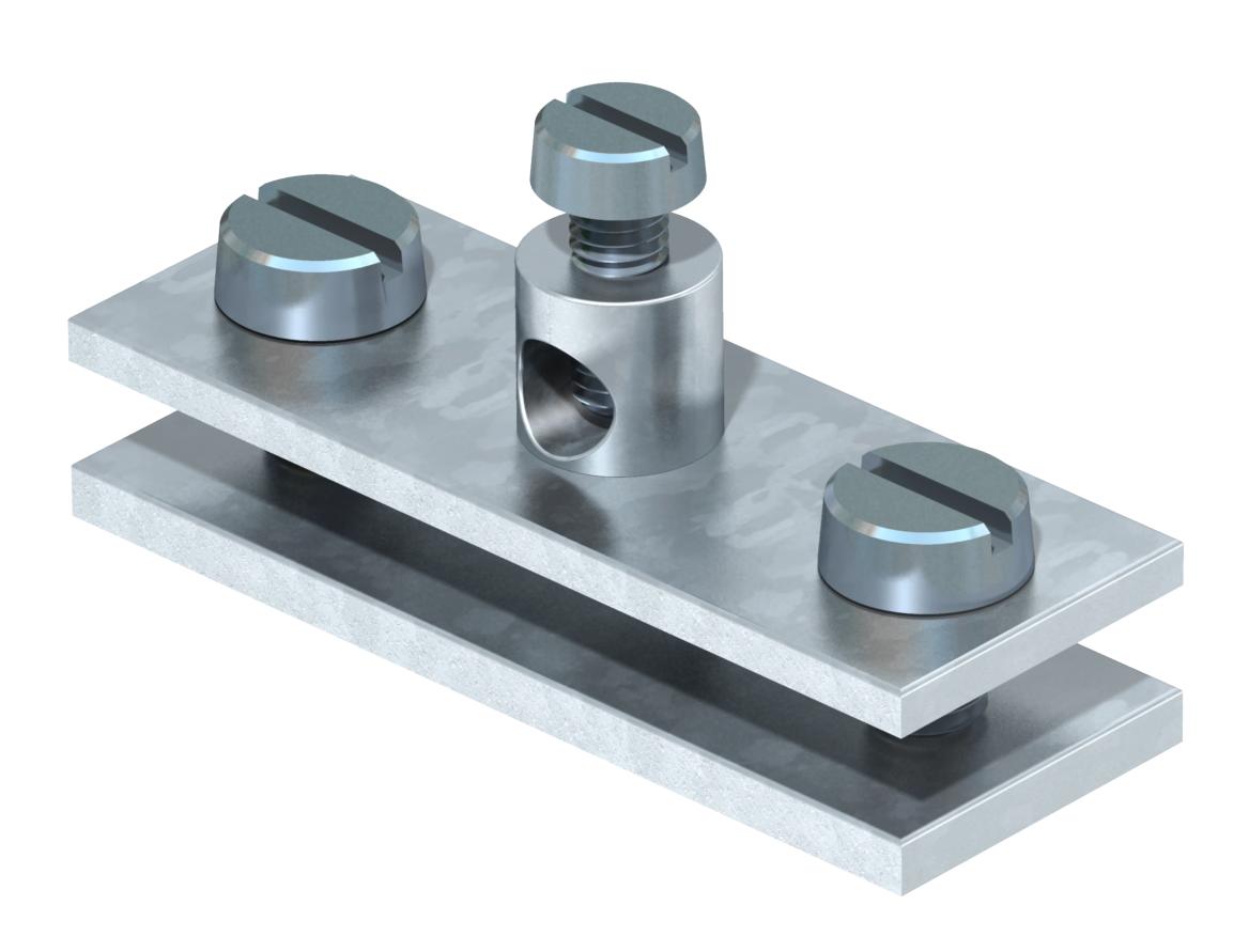 Abraçadeira de terra 55mm Aço eletrogalvanizado
