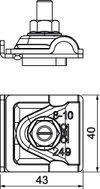 Universal earthing clamp PV 8-10mm Aço inoxidável, livre de ferrugem A2 1.4301