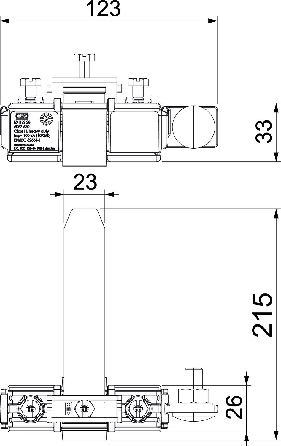Clip de terra para áreas EX 28mm – Imagem 2 de 2
