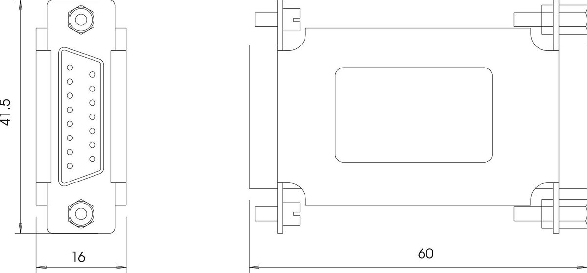 Proteção fina para interface V24 S-SUB 15 12V – Imagem 2 de 3