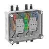 Combiner box 2x1 PV string to 2 WR-MPP-MC4 1000V DC cinzento claro RAL 7035