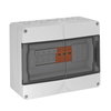 Combiner box PV with 4-string + fuse 900V DC cinzento claro RAL 7035