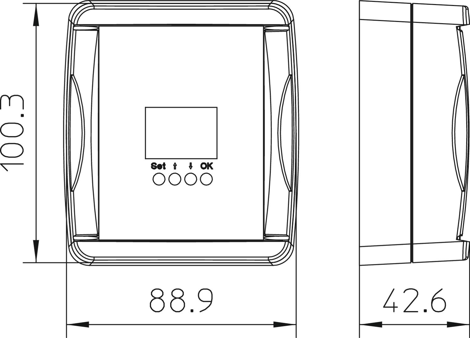 Contador de descargas com data e hora 140x89x43 Plástico – Imagem 2 de 3