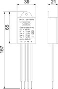 Descarregador de sobretensões para lâmpadas LED com 1 fase 230V