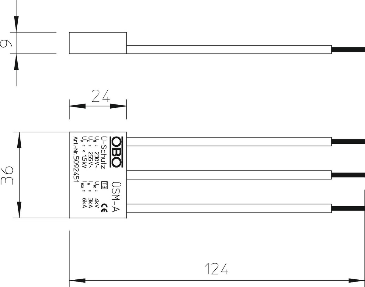 Descarregador de sobretensões universal 255V – Imagem 2 de 3