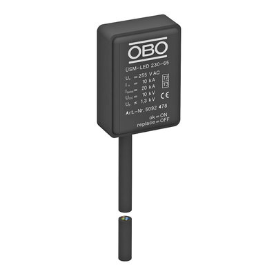 Descarregador de sobretensões para lâmpadas LED 230V