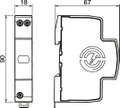 Surge arrester V10 Compact, 1-pole with NPE 255V