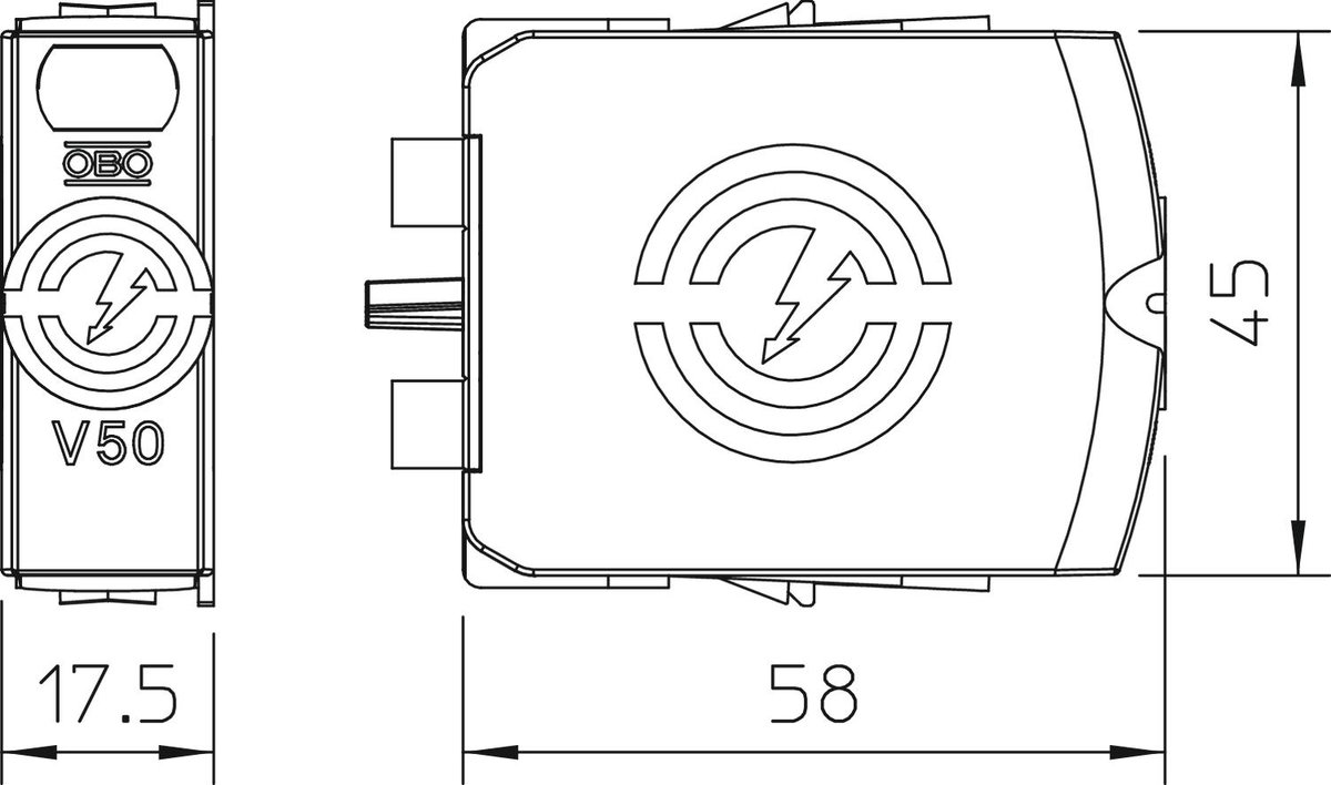 Descarregador combinado V50 Módulo de substituição 385V – Imagem 2 de 3