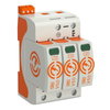 Descarregador combinado V50 3 polos com sinalização remota 385V Poliamida