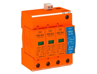 Descarregador combinado V50 3 polos + NPE com sinal remoto 280V