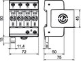 SurgeController V20 3-pole with NPE and RS 300V
