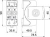 Descarregador sobretensões V20 1 polo sem corrente fuga + NPE 280V