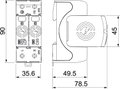 Descarregador sobretensões V20 1 polo sem corrente fuga + NPE 280V