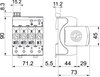 Descarregador sobretensões V20 4 polos s/corrente fuga+NPE+FS 280V