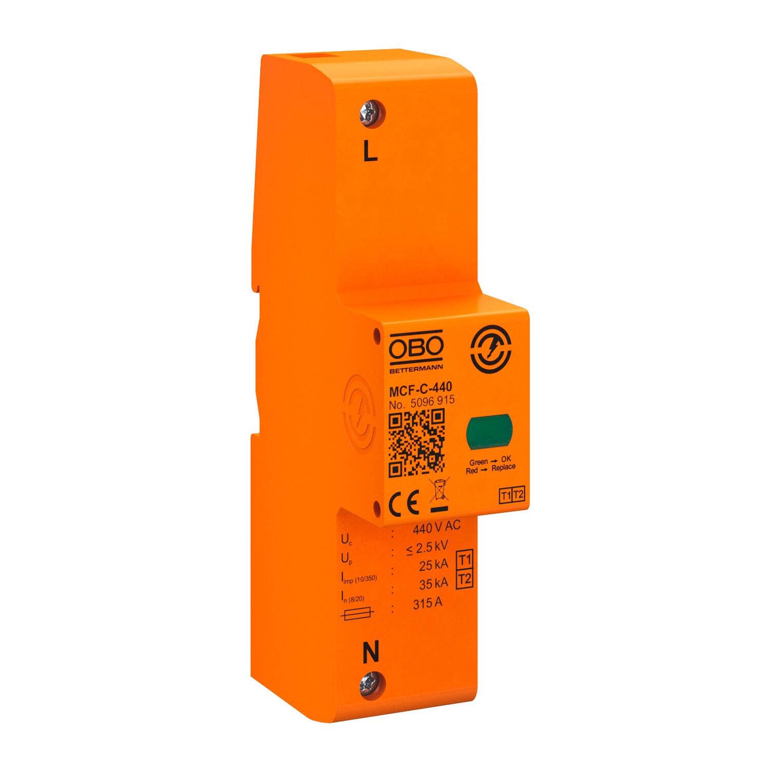 Descarregador 440V cor-de-laranja