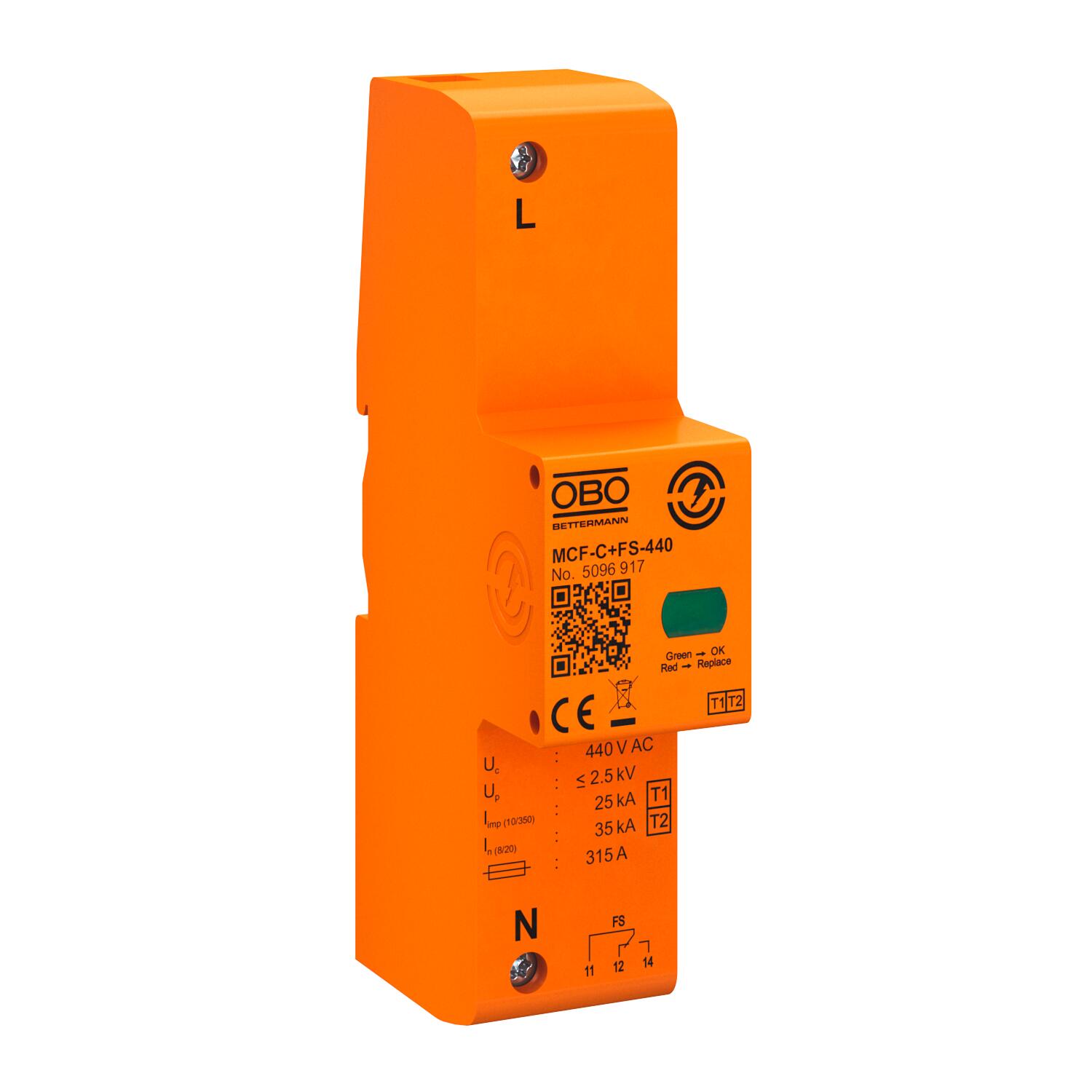 Descarregador 440V cor-de-laranja