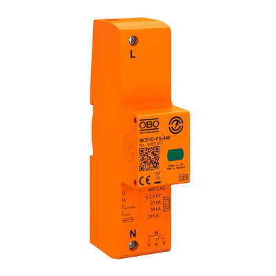 Descarregador 440V cor-de-laranja