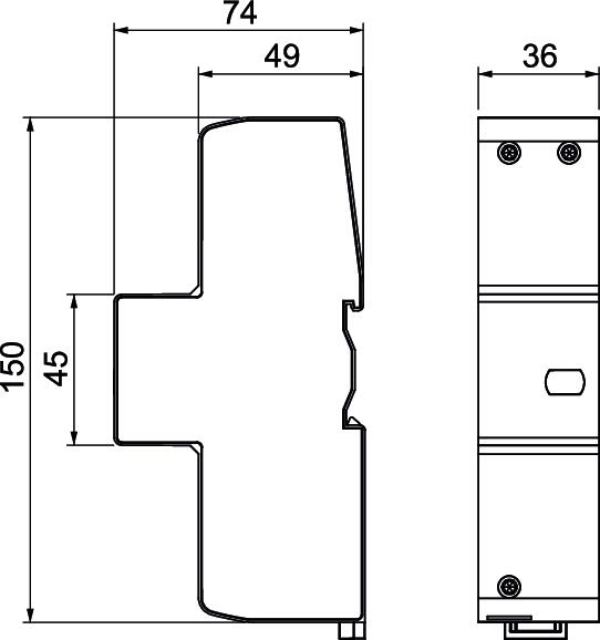 Descarregador N/PE 440V azul – Imagem 2 de 2