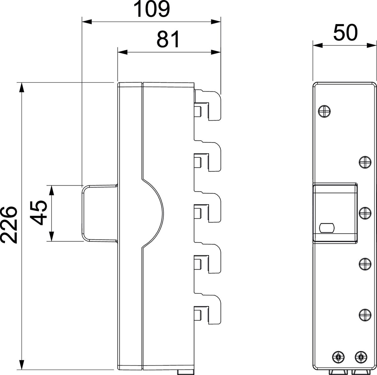 Descarregador de sobretensões três polos com NPE 255V – Imagem 2 de 3