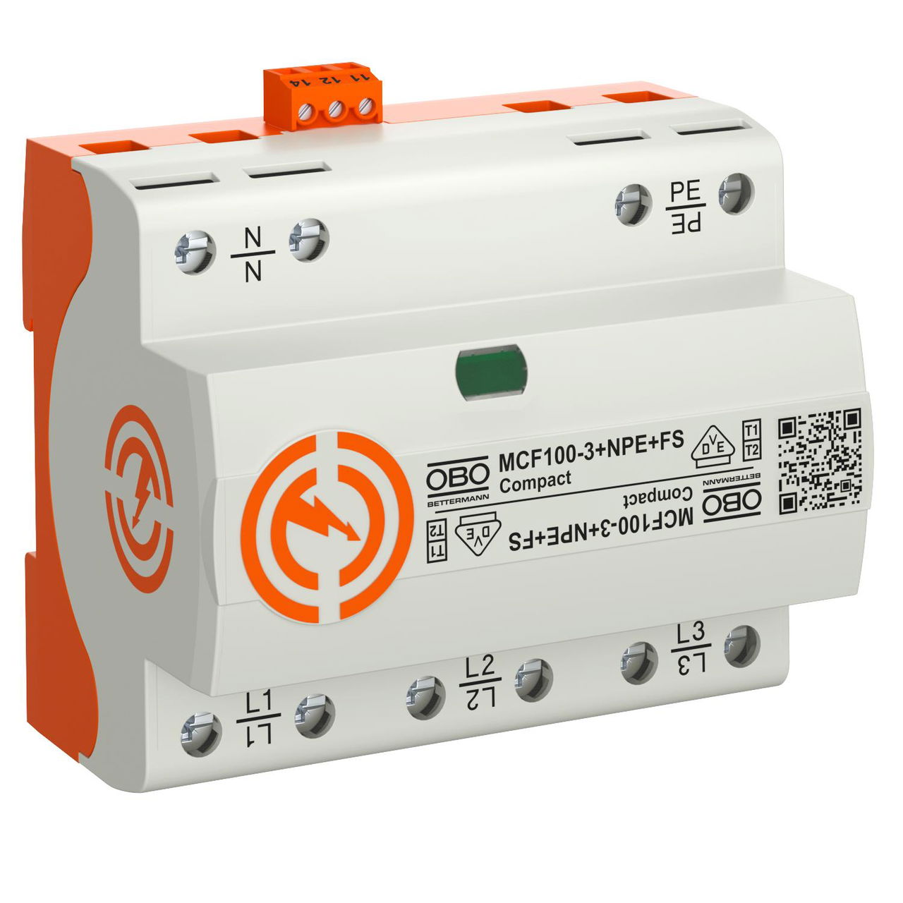 Descarregador Compact 3 polos com NPE + sinal remoto 255V