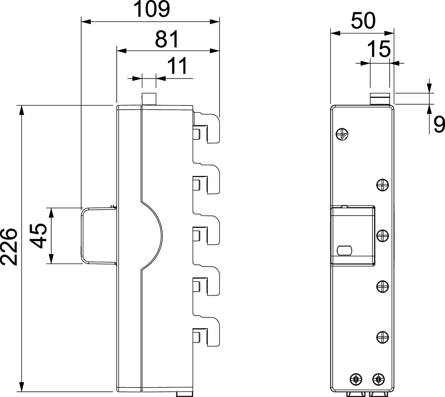 Descarregador de sobretensões 3 polos com NPE + sinal remoto 255V – Imagem 2 de 3