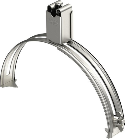 Abraçadeira de cumeeira para telha de cumeeira 35 mm Aço inoxidável, livre de ferrugem A2 1.4301