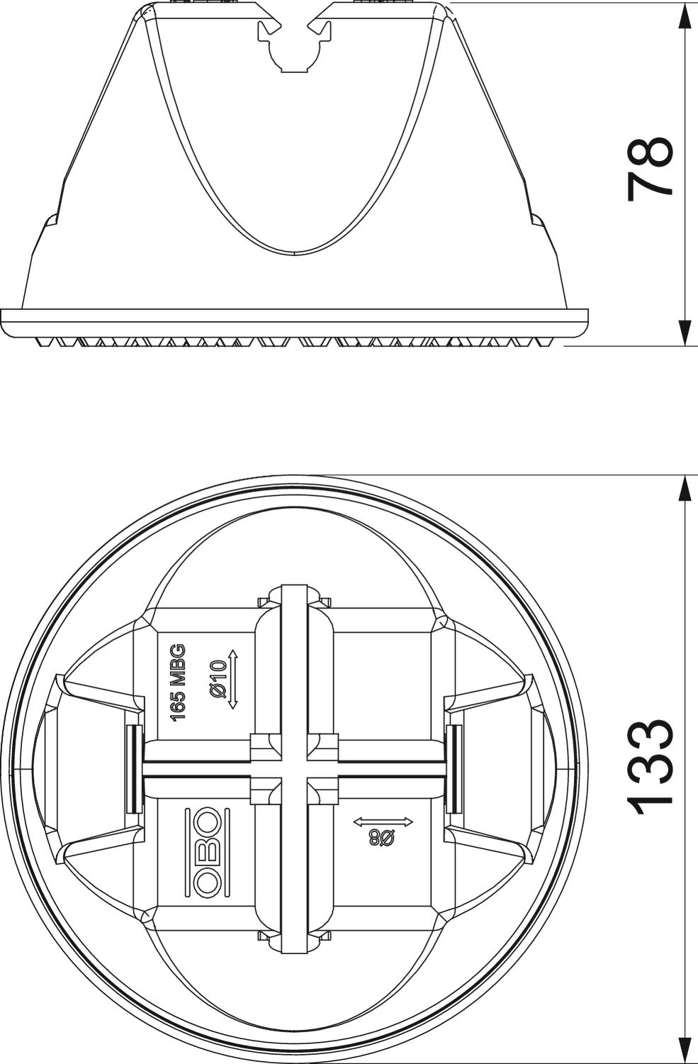 Abraçadeira de telhado para coberturas planas 8-10mm Poliamida/polietileno preto – Imagem 2 de 3