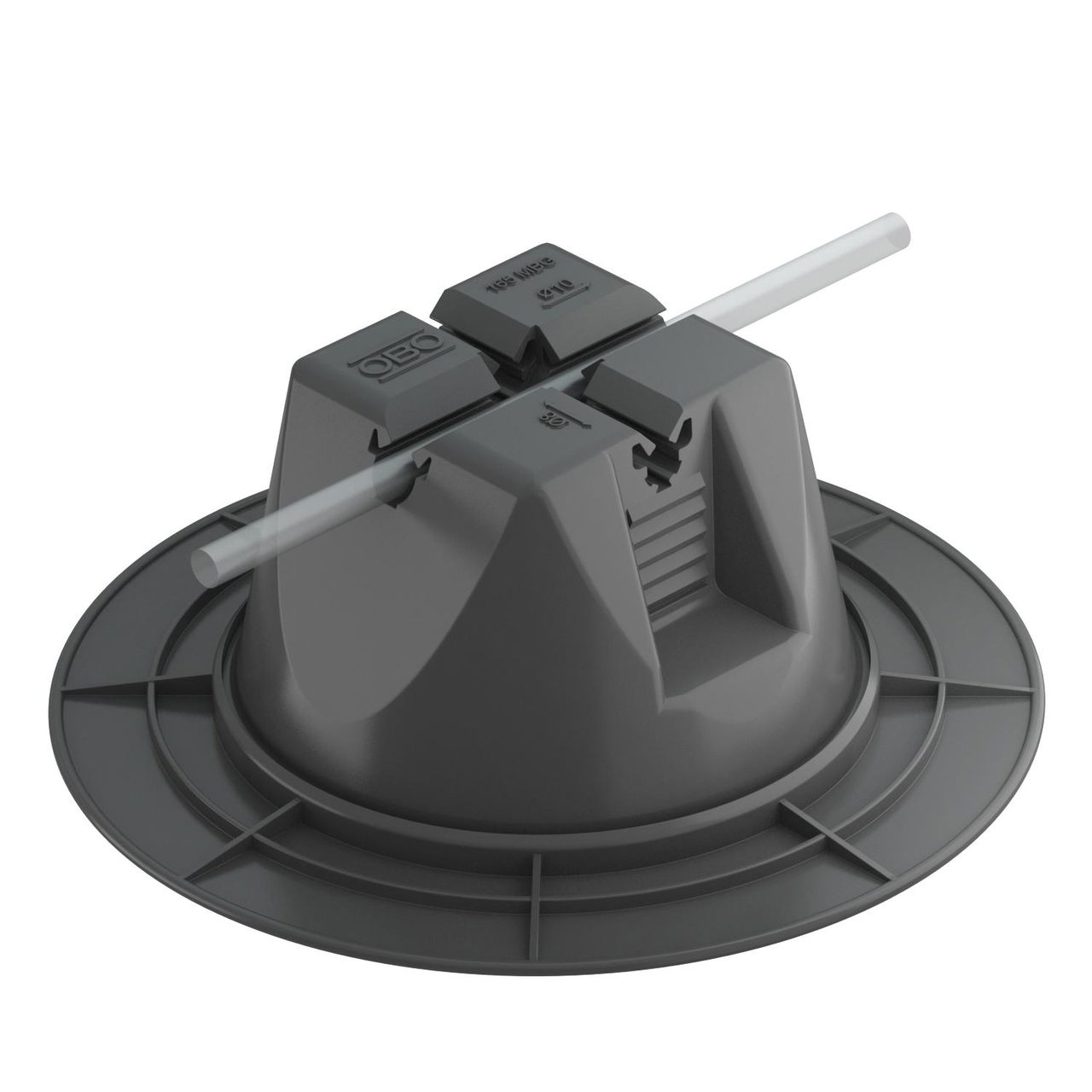 Abraçadeira de telhado para coberturas planas 8-10mm Polipropileno/Polietileno preto