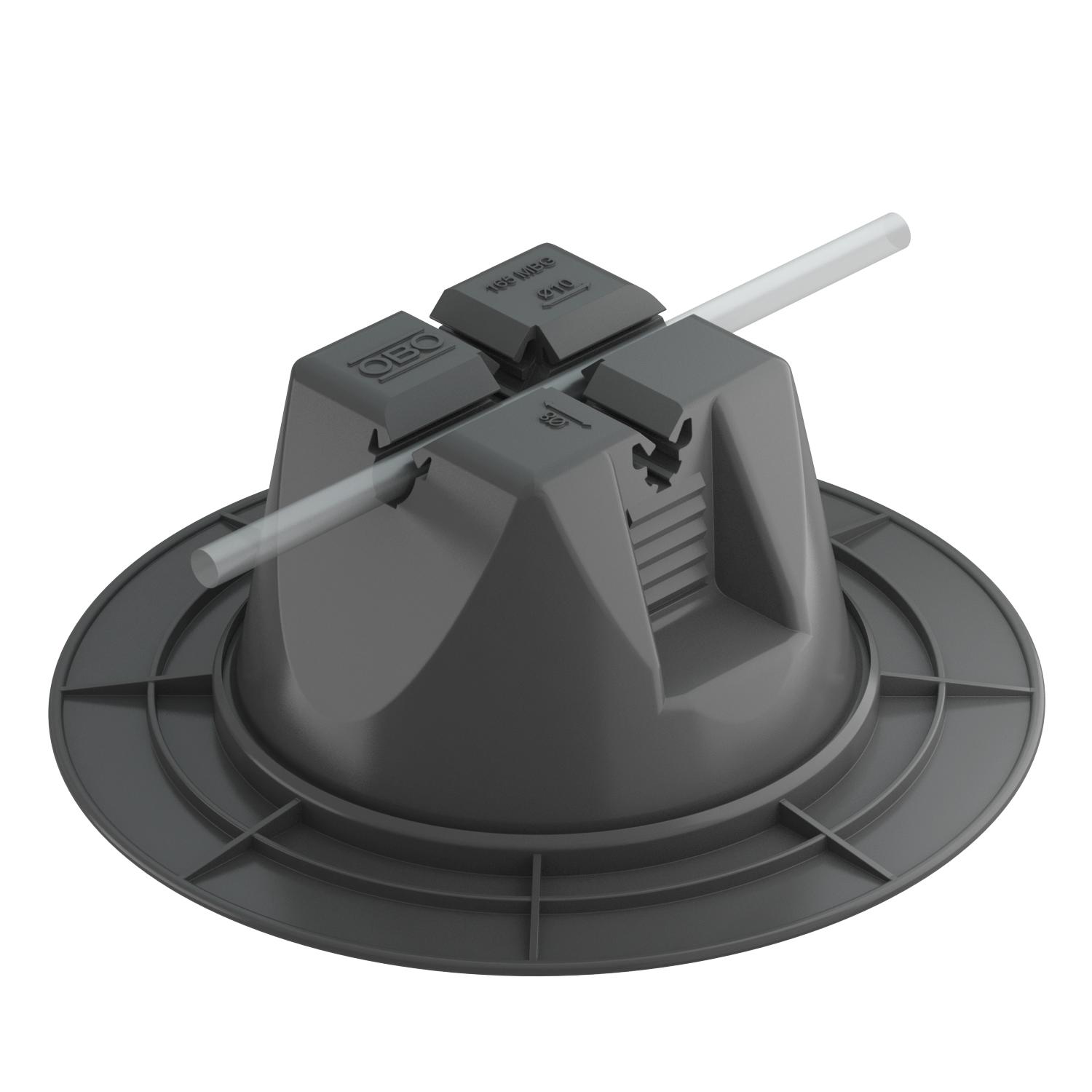 Abraçadeira de telhado para coberturas planas 8-10mm Polipropileno/Polietileno preto