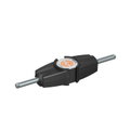 Explosor equipotencial ligação equipotencial indireta 215x47x35 preto