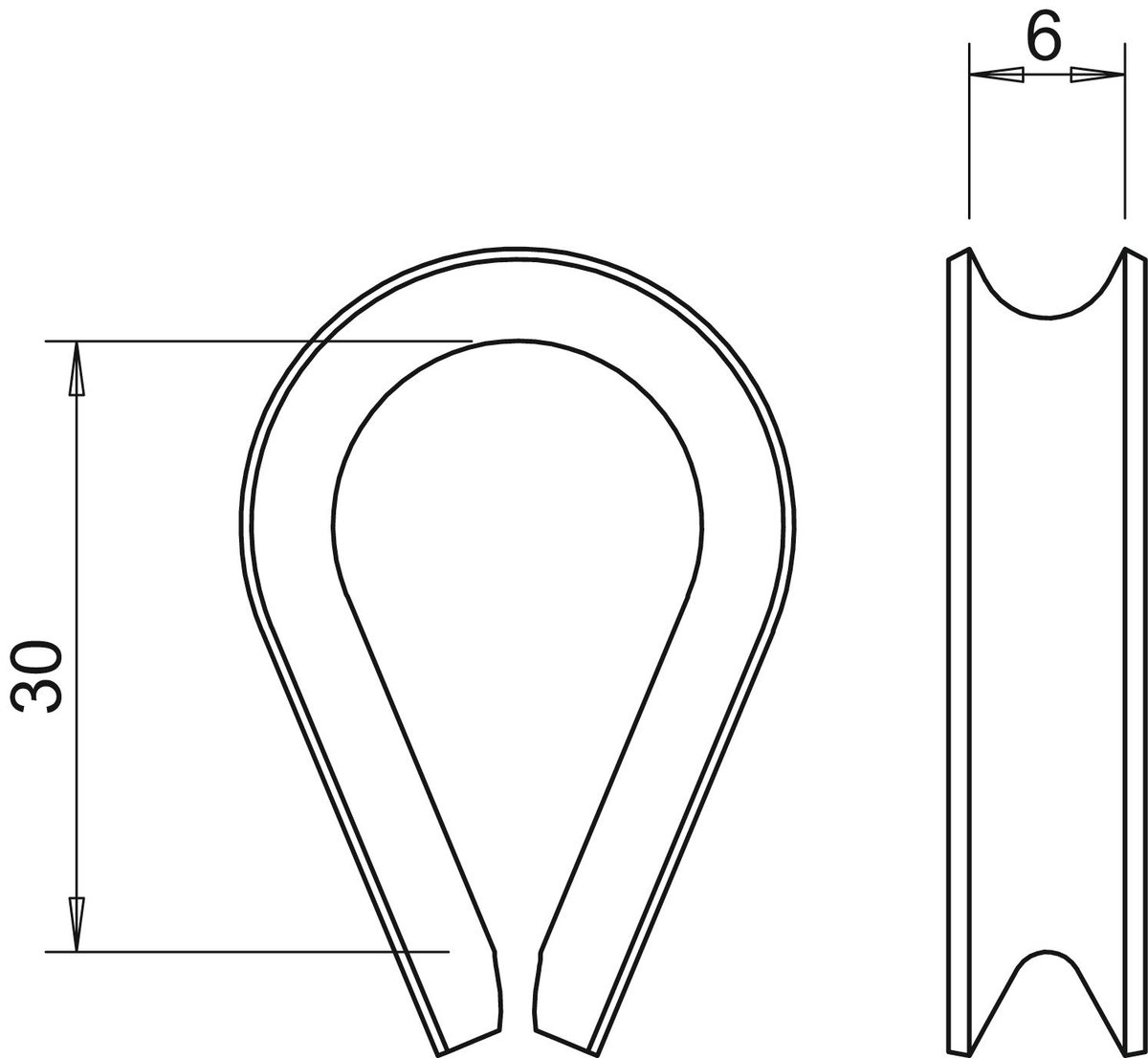 Olhal 5mm Aço eletrogalvanizado – Imagem 2 de 2
