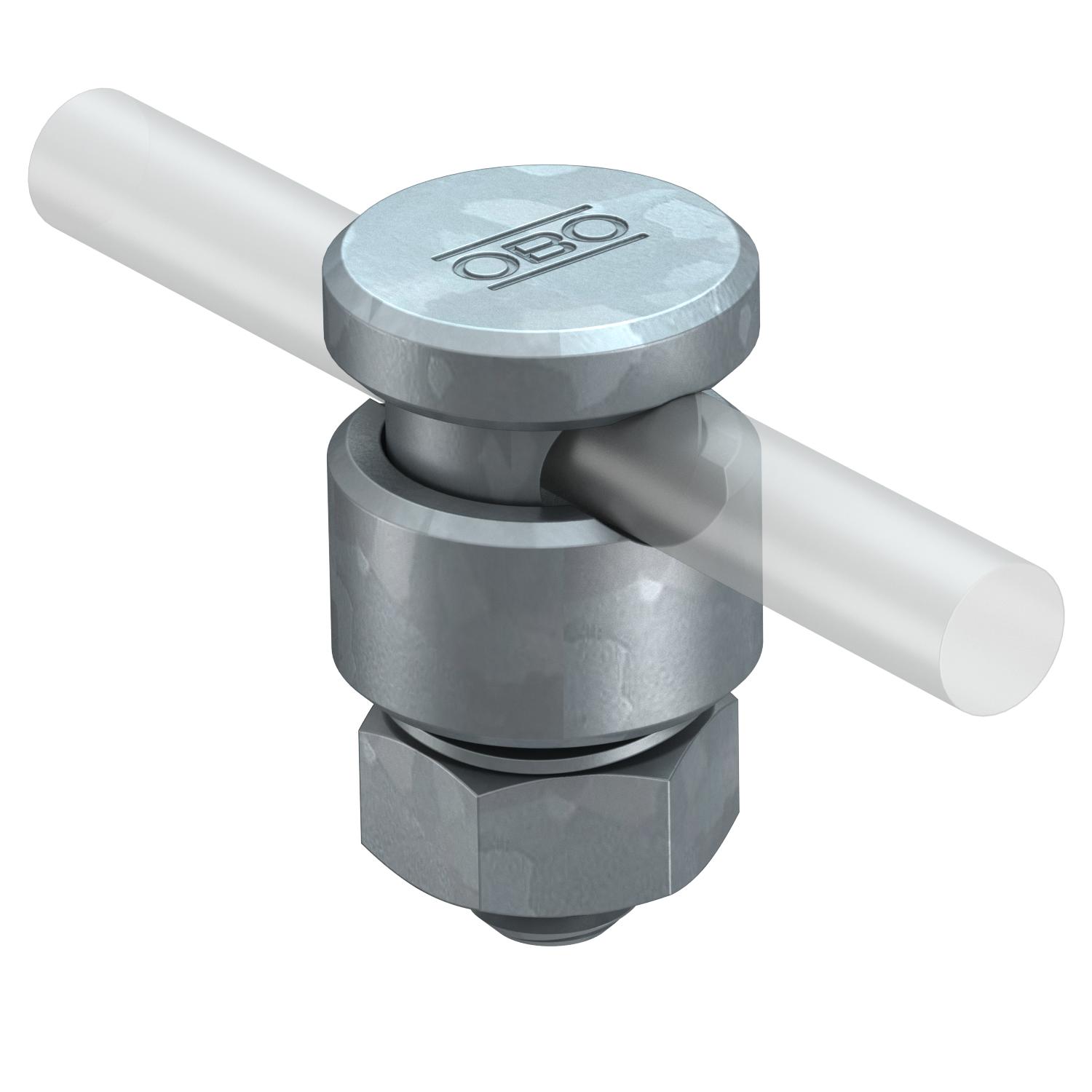 Conector para cabo de terras 8-10mm Aço Galvanizado por imersão a quente após maquinação