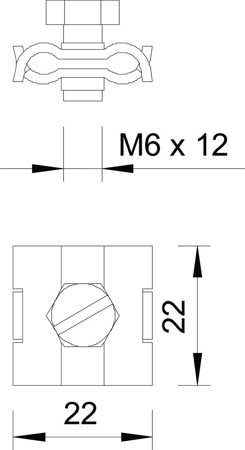 Cerra cabos 3-6mm Aço eletrogalvanizado – Imagem 2 de 2
