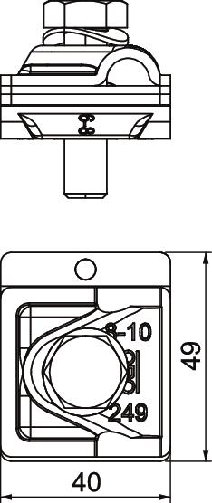 Quick connector Vario Aço Galvanizado por imersão a quente após maquinação – Imagem 2 de 2