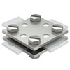 Cruzeta sem placa intermédia 30mm Aço inoxidável, livre de ferrugem A2 1.4301