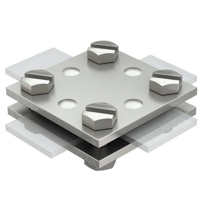 Cruzeta sem placa intermédia 30mm Aço inoxidável, livre de ferrugem A2 1.4301