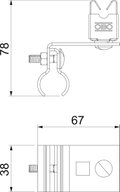 Ligador para telhados costura redonda 8mm Aço inoxidável, livre de ferrugem A2 1.4301