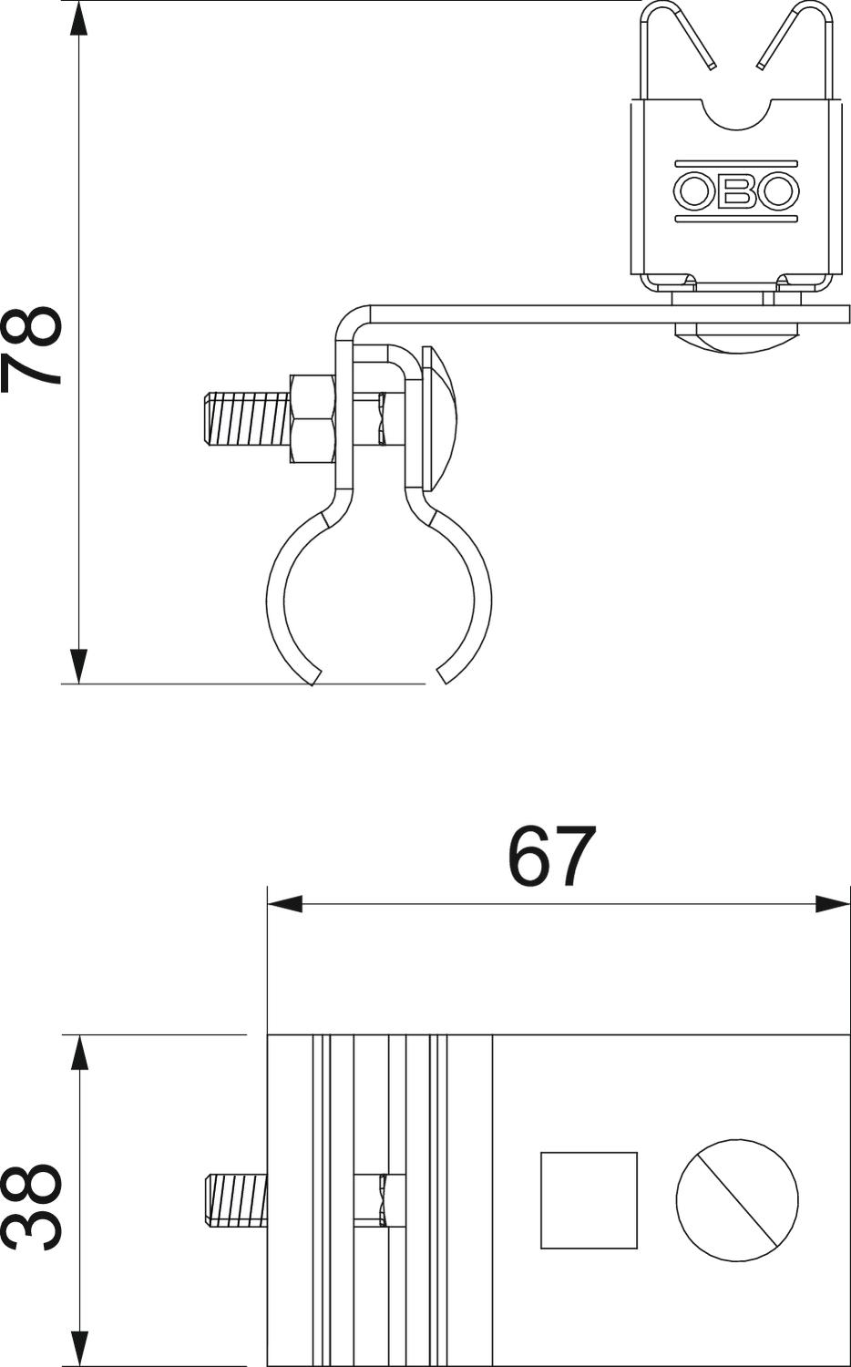 Ligador para telhados costura redonda 8mm Aço inoxidável, livre de ferrugem A2 1.4301 – Imagem 2 de 3