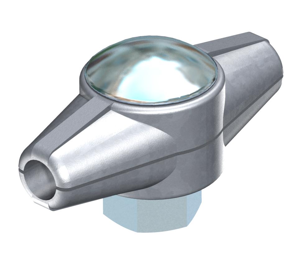 União reta 8mm Zinco fundido sobre pressão eletrogalvanizado
