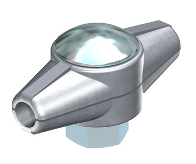 União reta 8mm Zinco fundido sobre pressão eletrogalvanizado