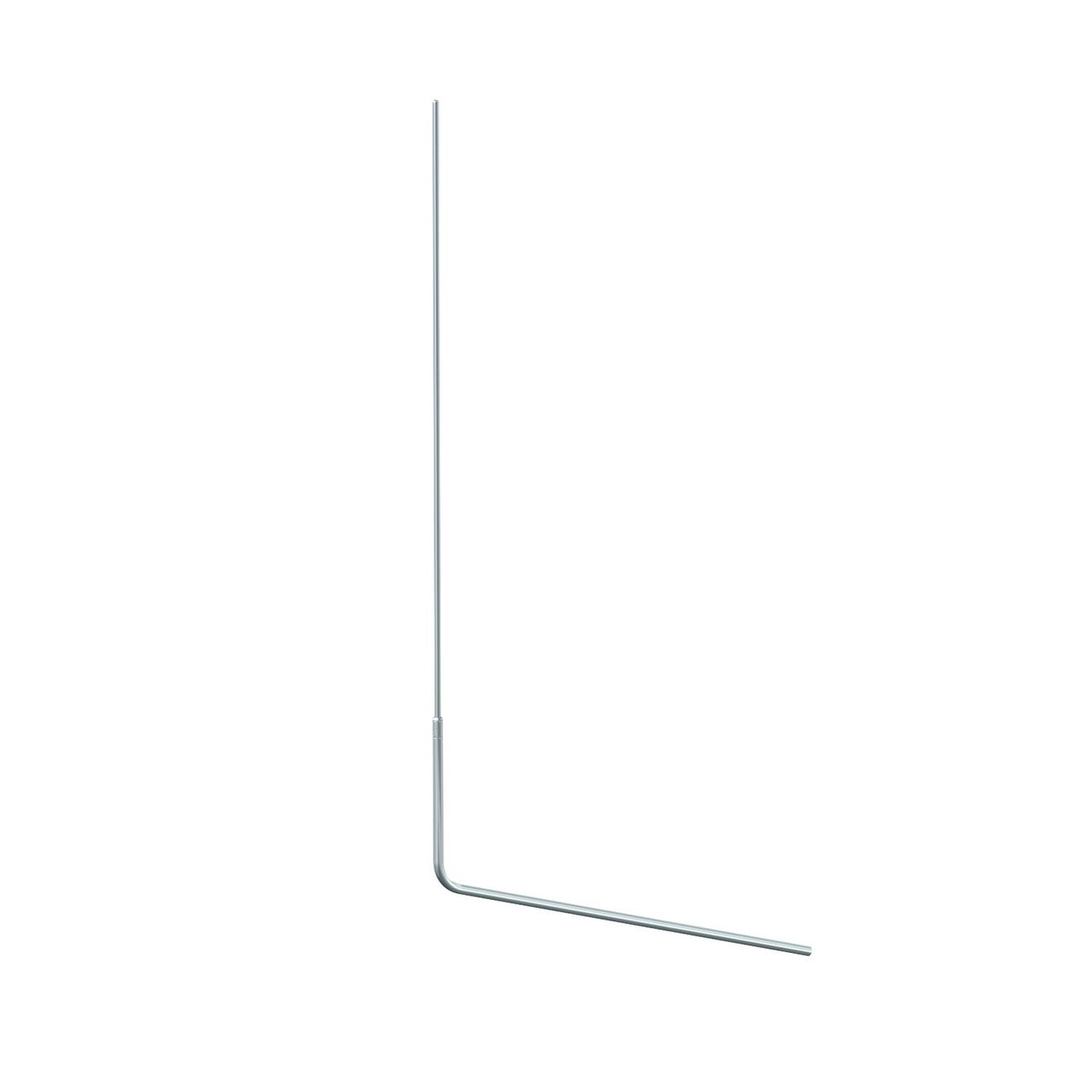 Tubular interception rod angled 2000 Alumínio