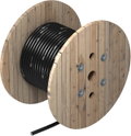 Insulated down conductor 250 m cable reel Ø23mm preto