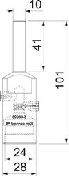 Ponteira para isCon Premium Ø23mm Aço inoxidável, livre de ferrugem A2 1.4301