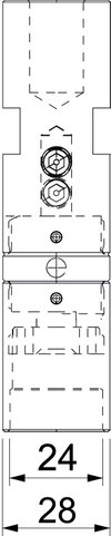 Ponteira de teste para isCon PRO+, PRE, innen 23mm Aço inoxidável, livre de ferrugem A2 1.4301