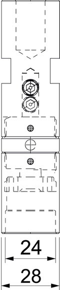 Ponteira de teste para isCon PRO+, PRE, innen 23mm Aço inoxidável, livre de ferrugem A2 1.4301
