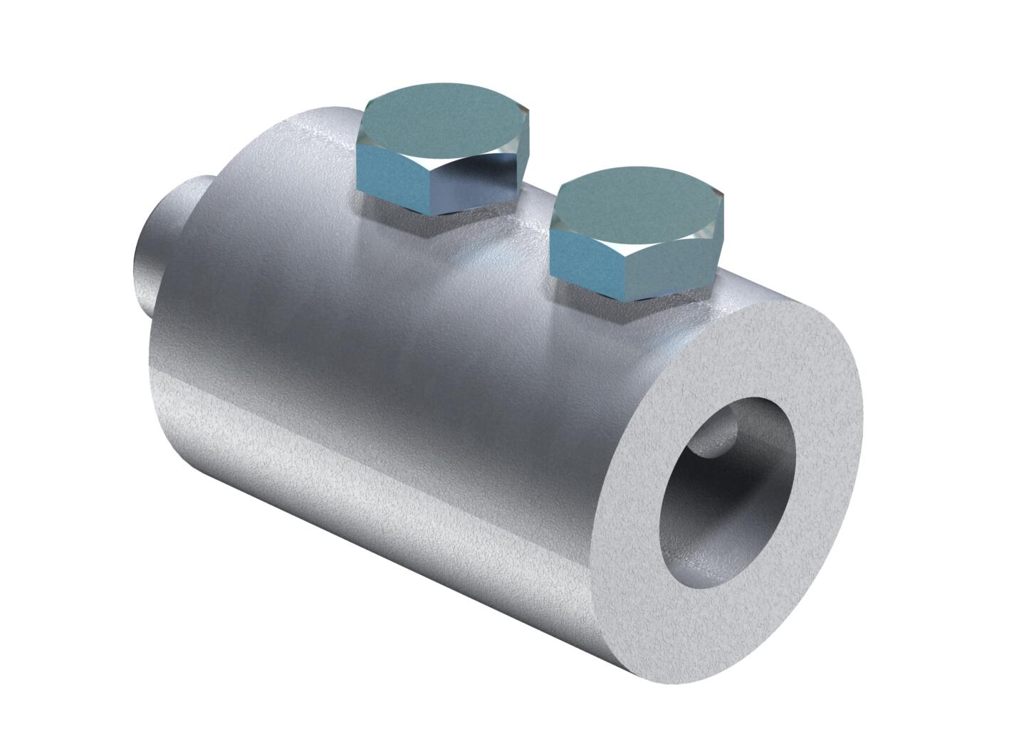 Fixador angular para varas GFK de 16 mm 16mm Alumínio